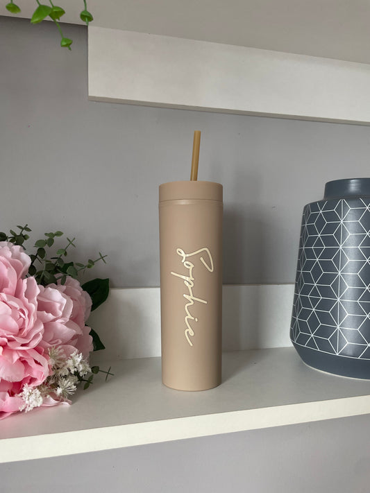 Personalised Name design nude tumbler