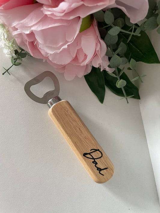 Personalised Wooden Bottle Opener