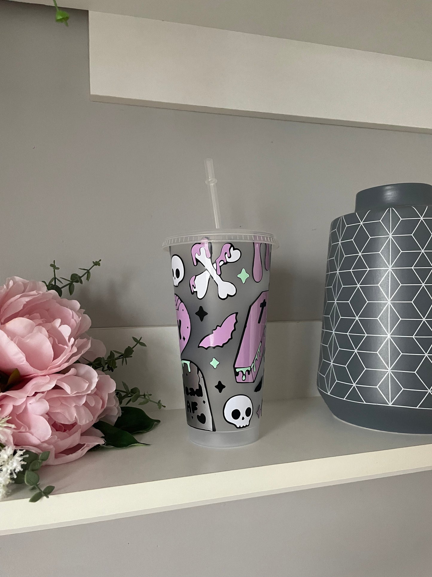 Personalised Halloween themed design cold cup