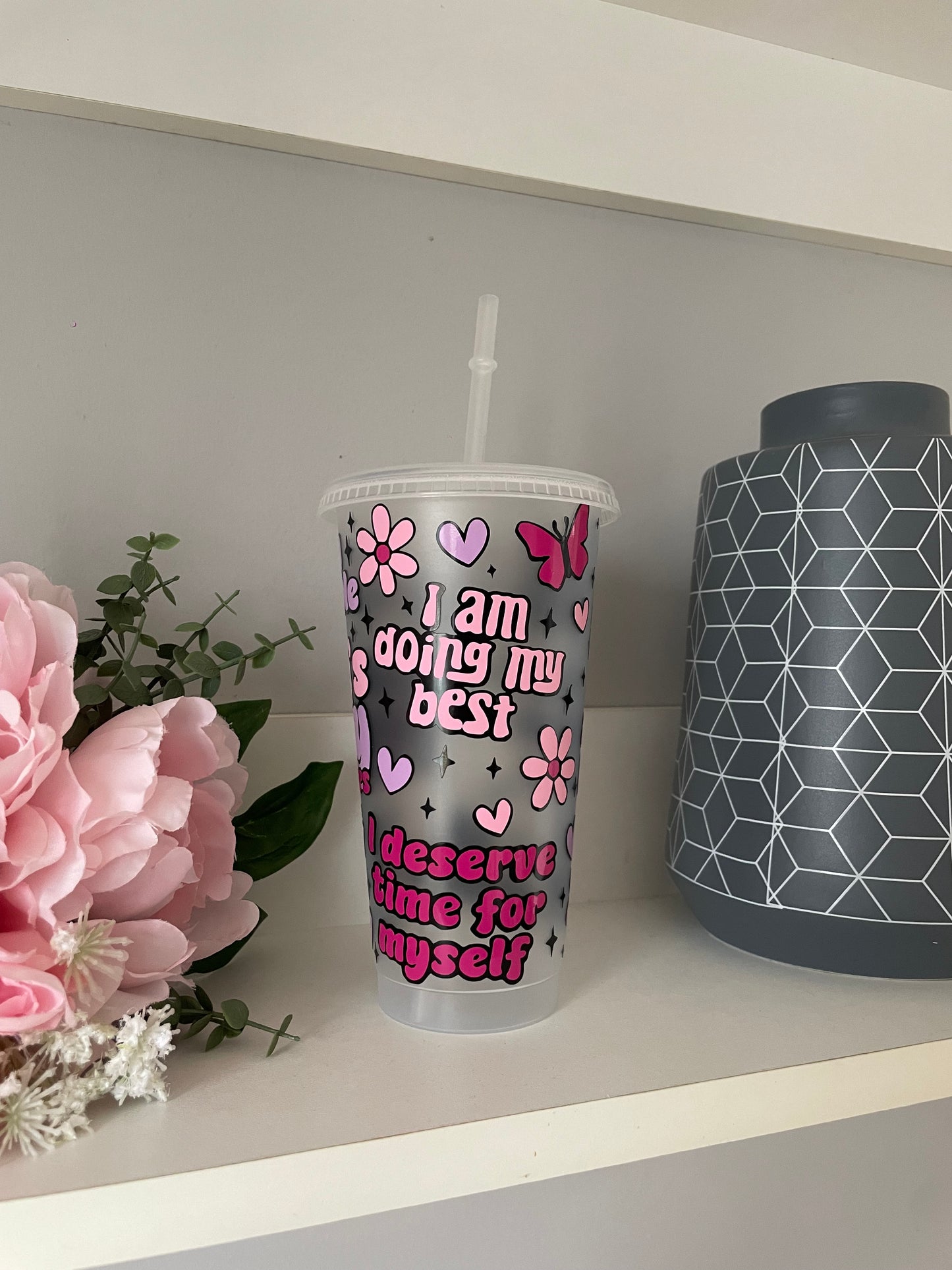 Personalised Mums Daily Reminders cold cup