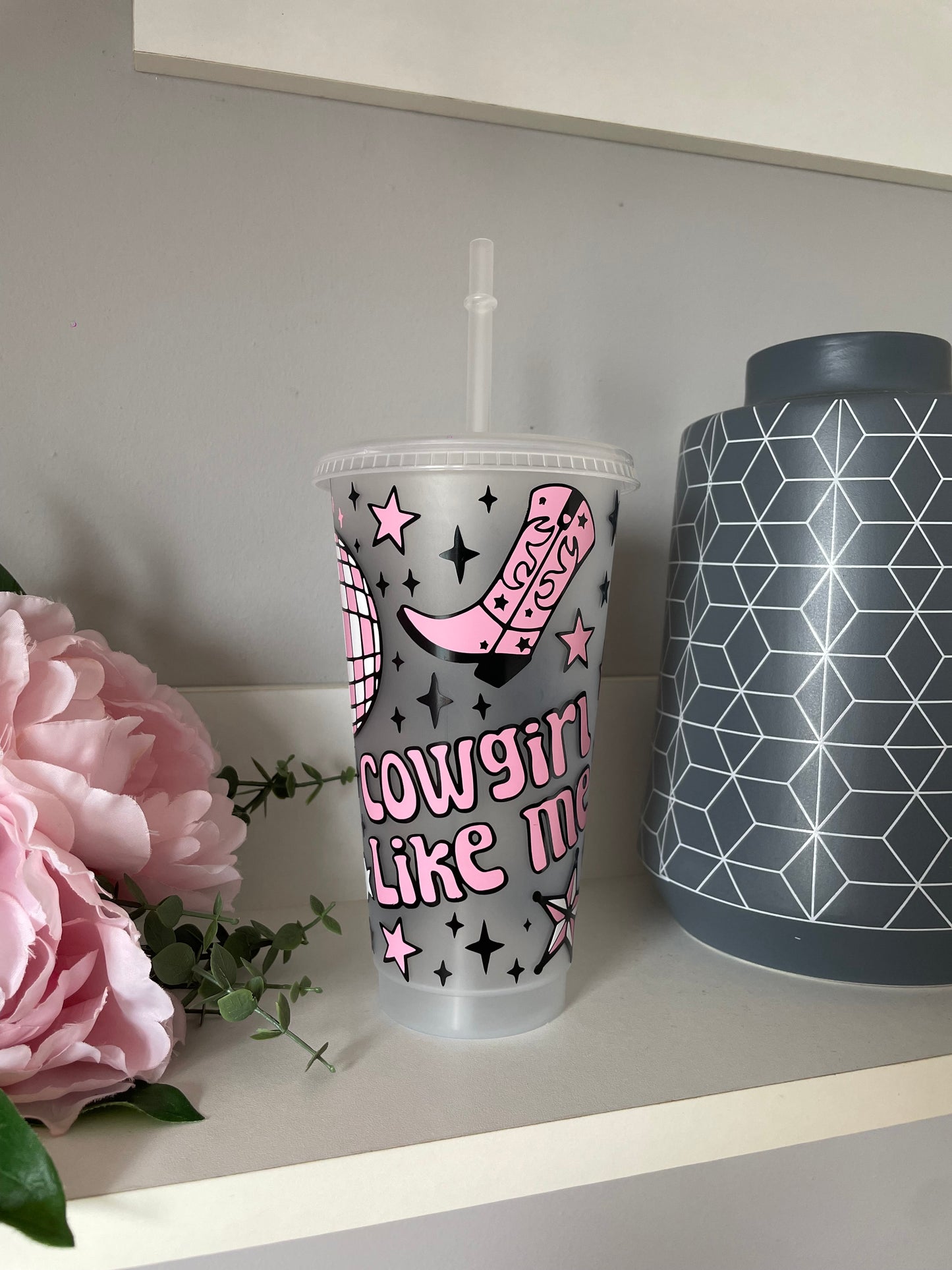 Personalised Cowgirl like me cold cup