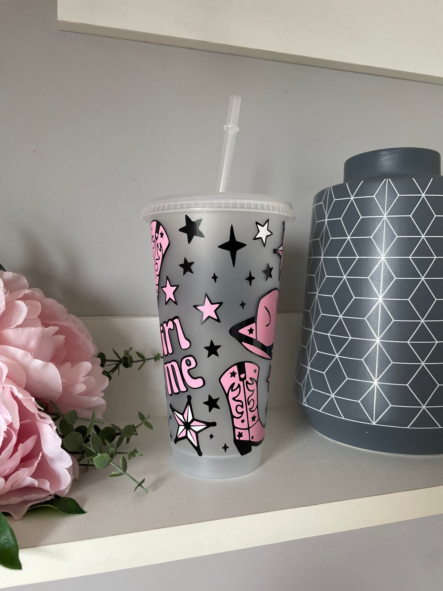 Personalised Cowgirl like me cold cup