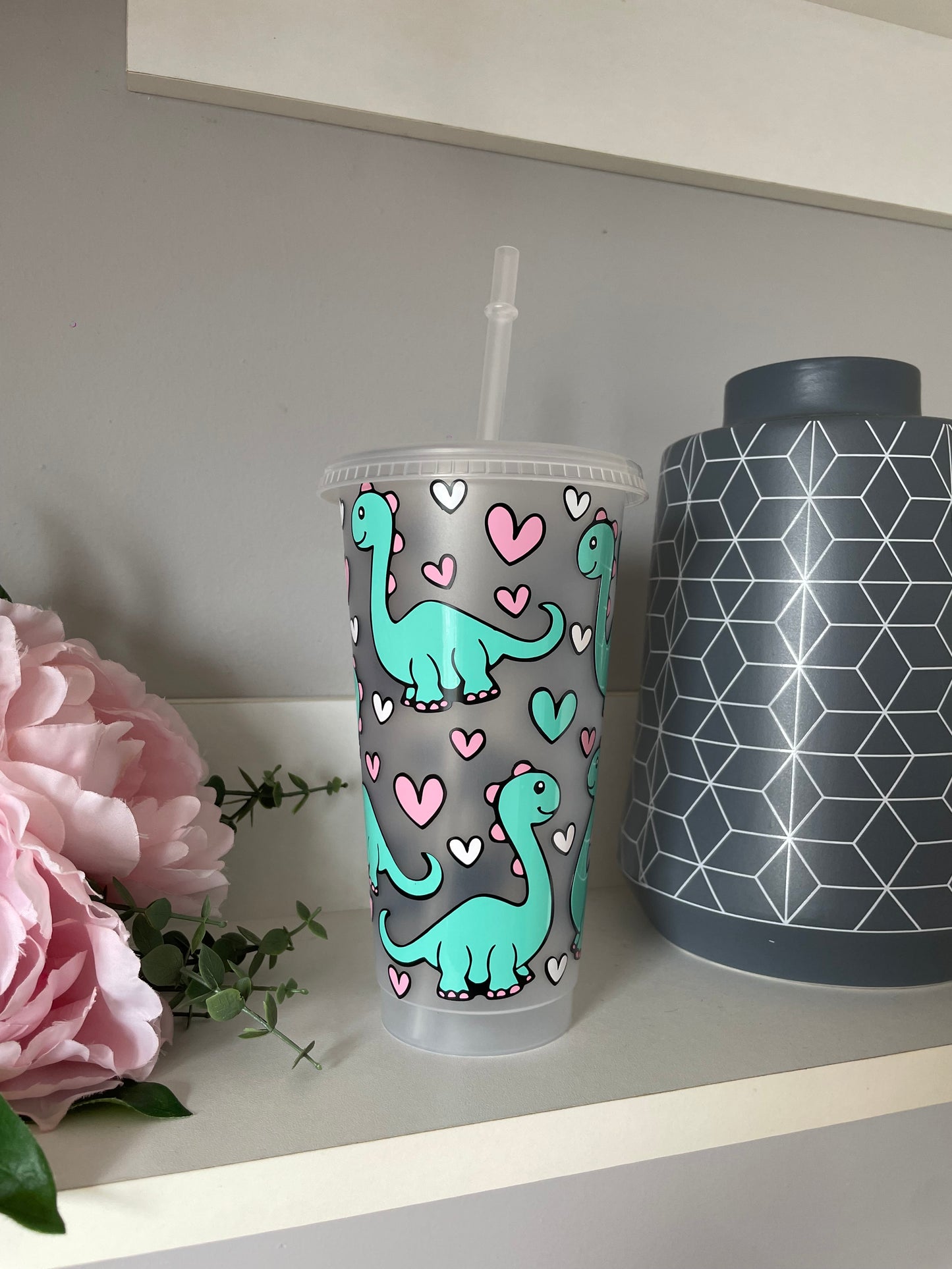 Personalised Dinosaur cold cup