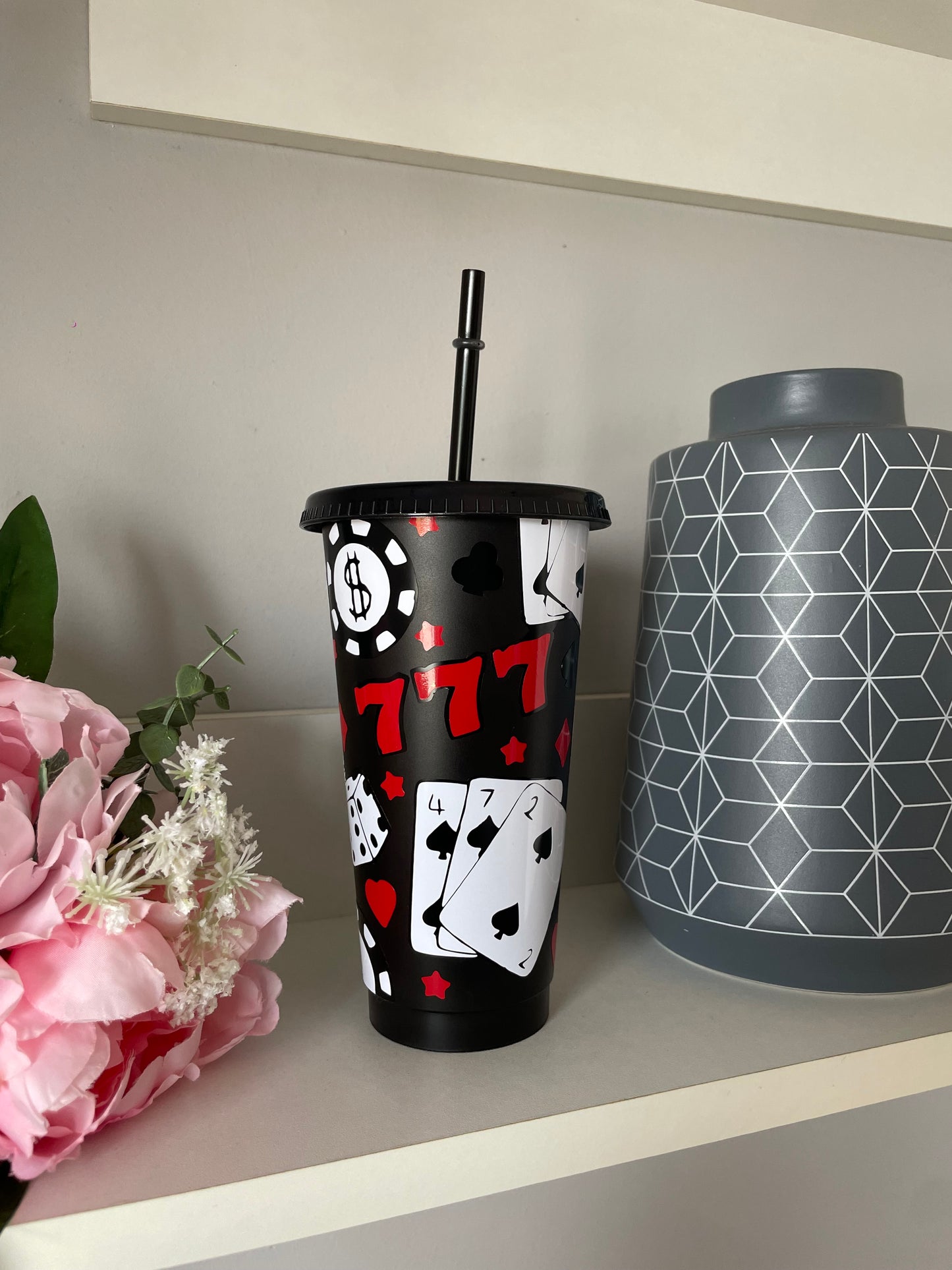 Personalised Casino design cold cup