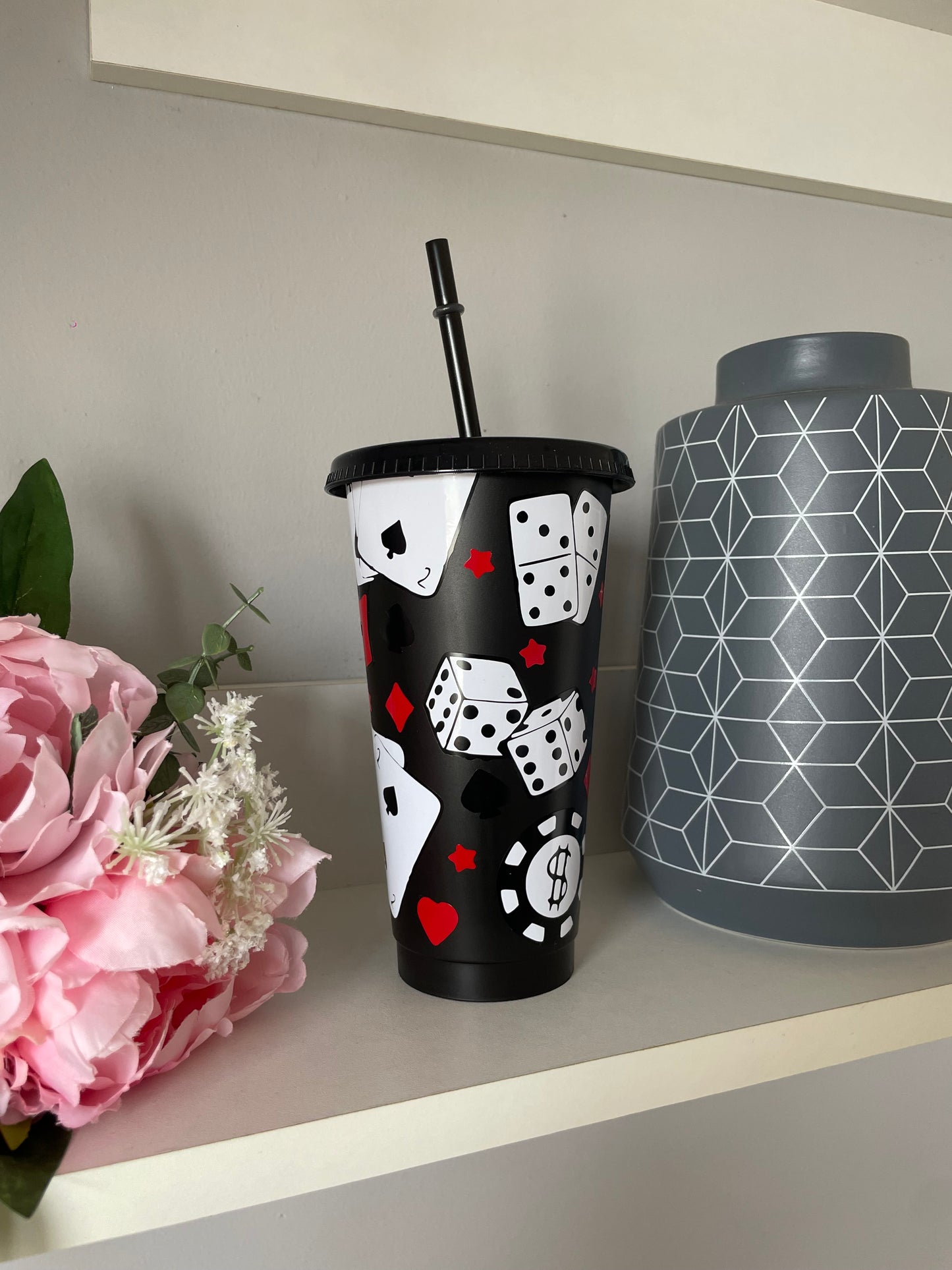 Personalised Casino design cold cup