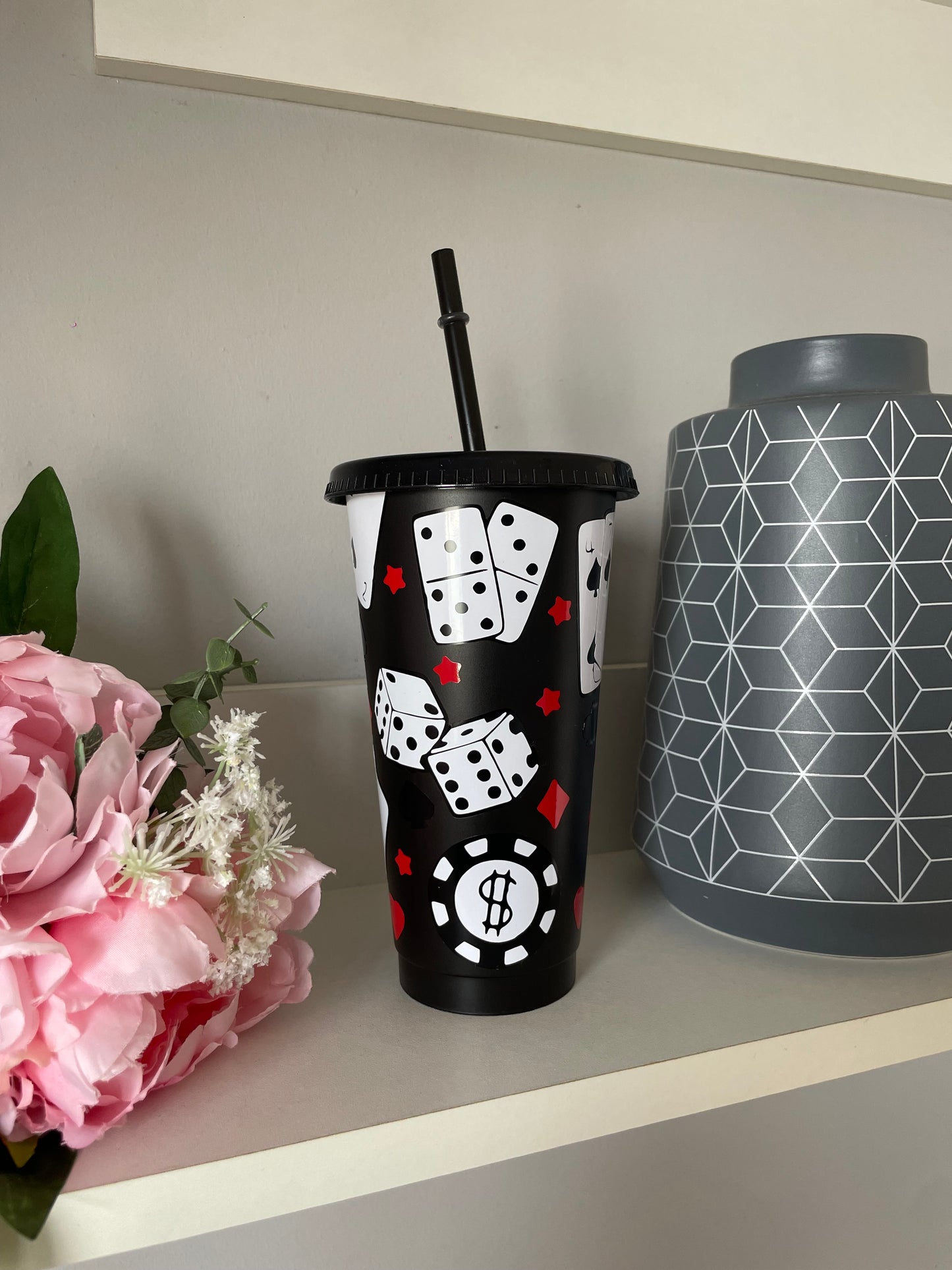 Personalised Casino design cold cup