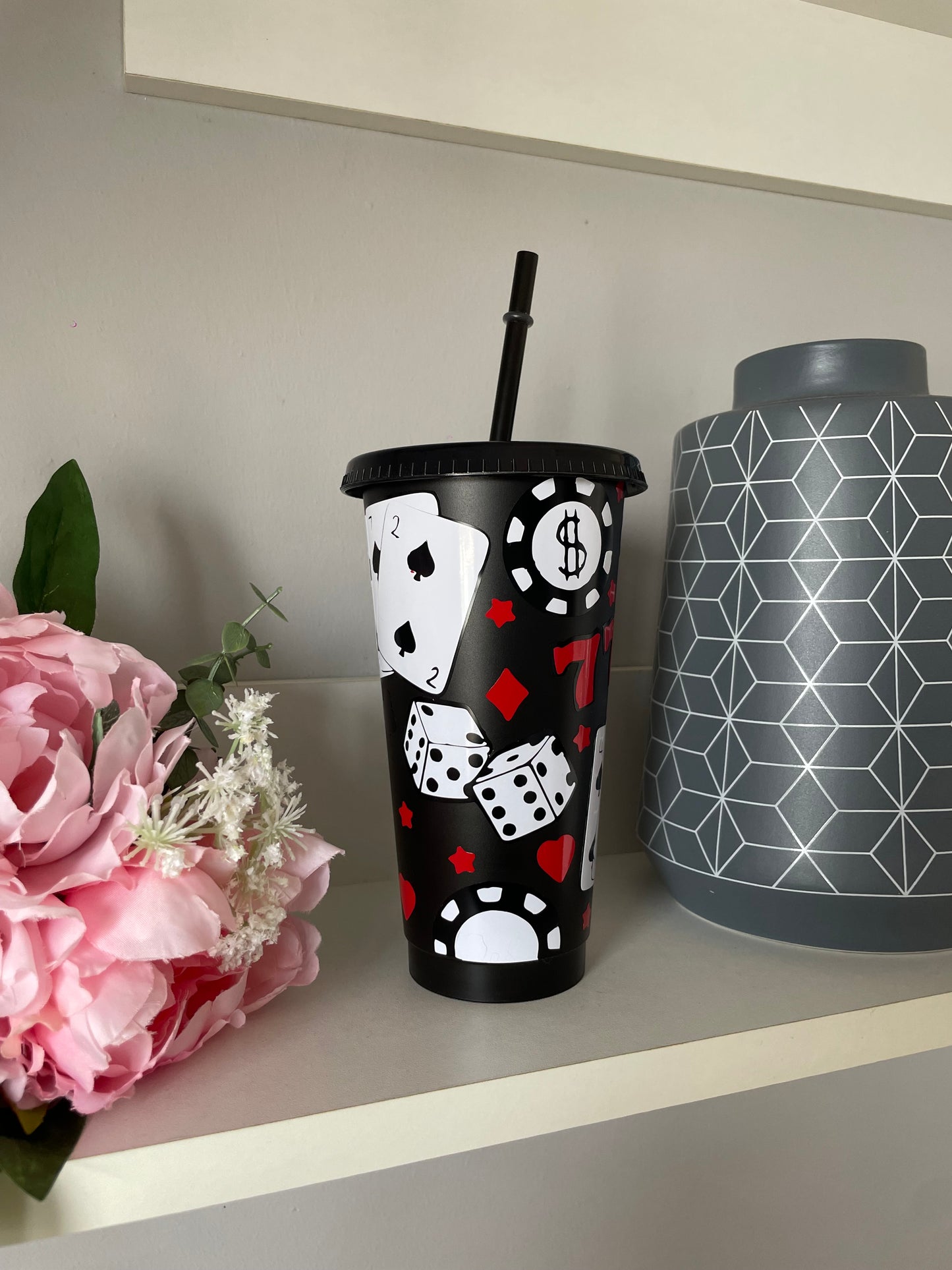 Personalised Casino design cold cup